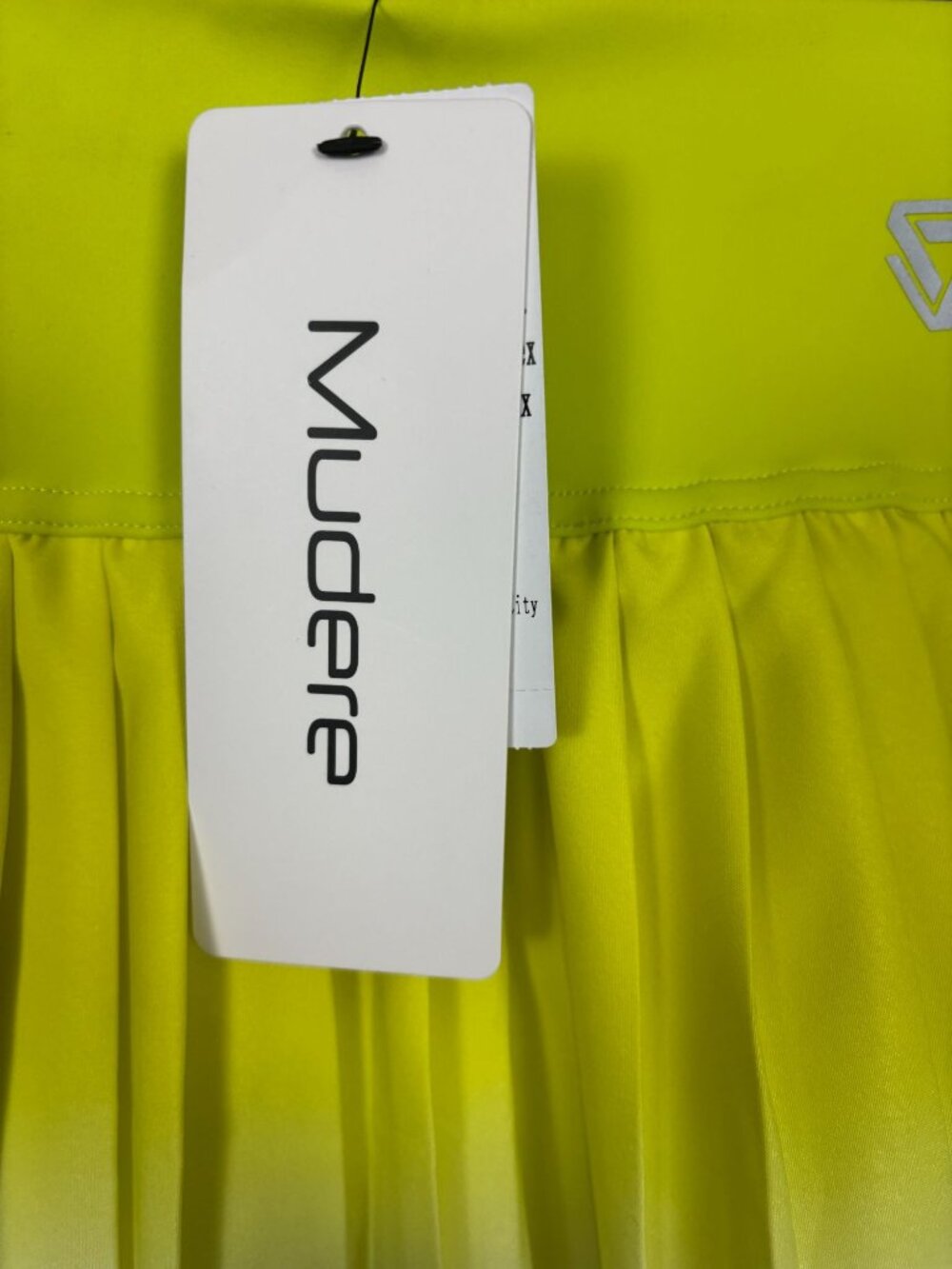 Mudere Women's Tennis/ Golf Skort Pleated Layered Yellow Ombre Size Med NWT's. - Picture 5 of 8